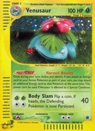 Venusaur (30) - Reverse Holofoil Expedition - Holo Rare