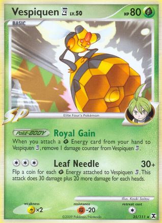 Vespiquen E4 - Reverse Holofoil Rising Rivals - Rare