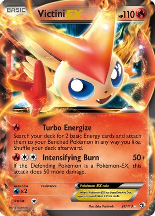 Victini EX 024 - Holofoil Legendary Treasures - Ultra Rare