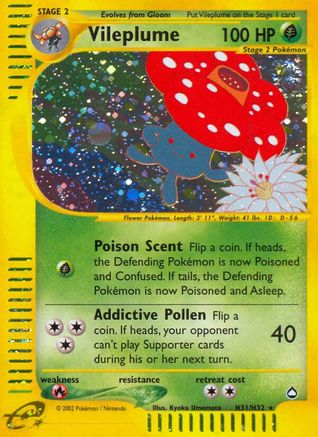 Vileplume (H31) - Holofoil Aquapolis - Holo Rare