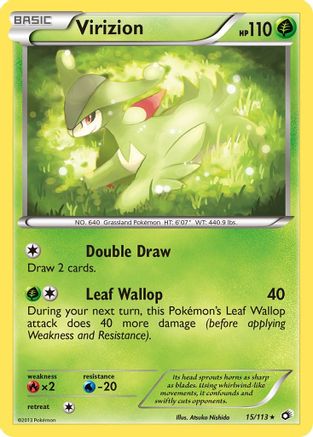 Virizion 015 - Holofoil Legendary Treasures - Holo Rare