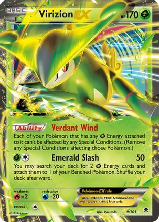 Virizion EX - Holofoil Plasma Blast - Ultra Rare