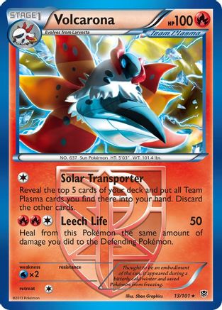 Volcarona (Team Plasma) Plasma Blast - Rare