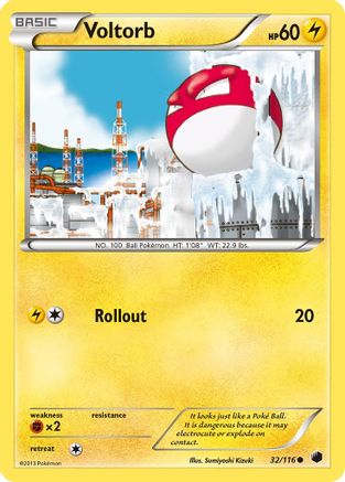 Voltorb - Reverse Holofoil Plasma Freeze - Common
