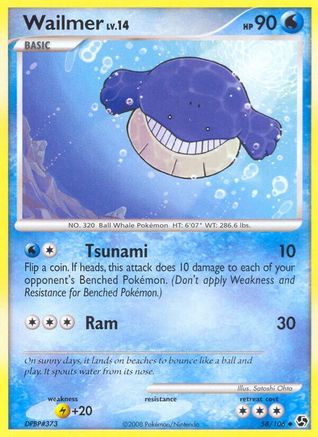 Wailmer - Reverse Holofoil Great Encounters - Uncommon