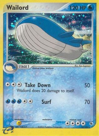 Wailord/109 - Reverse Holofoil Ruby and Sapphire - Holo Rare