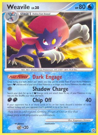 Weavile Secret Wonders - Rare