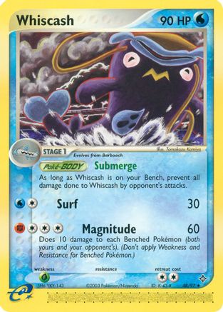 Whiscash - Reverse Holofoil Dragon - Uncommon