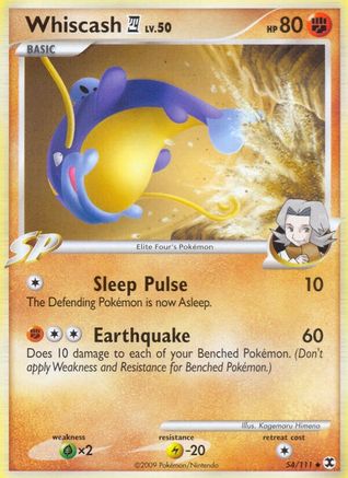 Whiscash E4 - Reverse Holofoil Rising Rivals - Uncommon