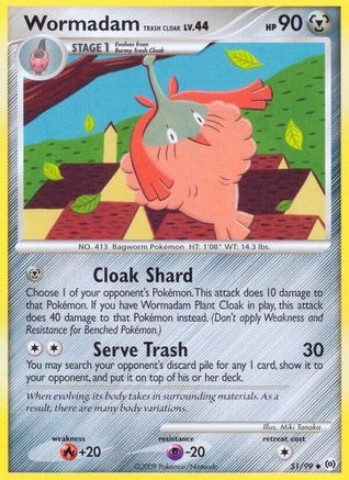 Wormadam Trash Cloak 051 Arceus - Uncommon