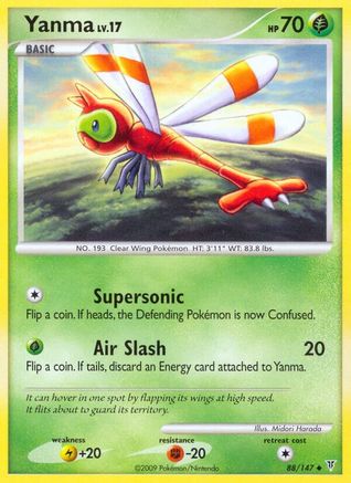 Yanma - Reverse Holofoil Supreme Victors - Uncommon