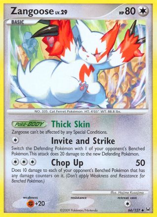 Zangoose - Reverse Holofoil Platinum - Uncommon