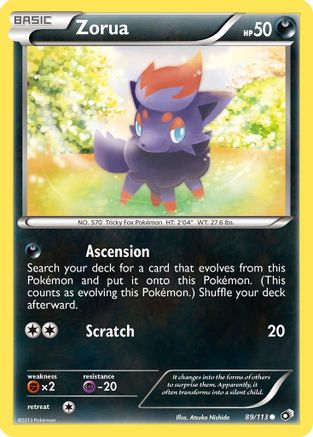 Zorua 089 Legendary Treasures - Common