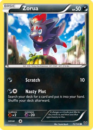 Zorua - Reverse Holofoil XY Base Set - Common