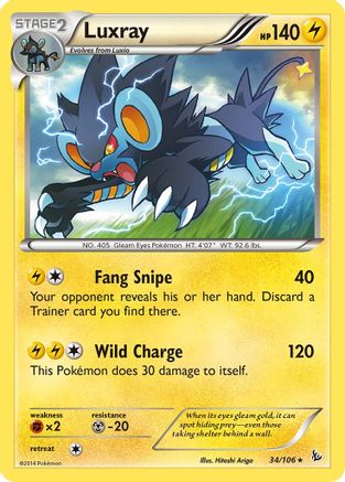 Luxray 034/106 XY Flashfire - Rare