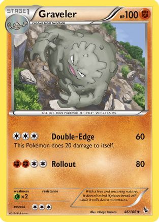 Graveler 046 XY Flashfire - Uncommon