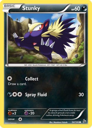 Stunky (54) (54) 054 - Reverse Holofoil XY Flashfire - Common