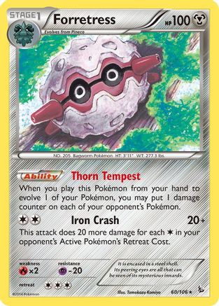 Forretress 060/106 XY Flashfire - Rare