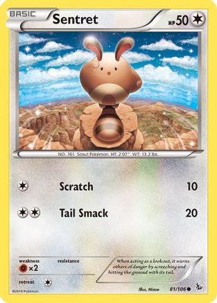 Sentret 081/106 XY Flashfire - Common