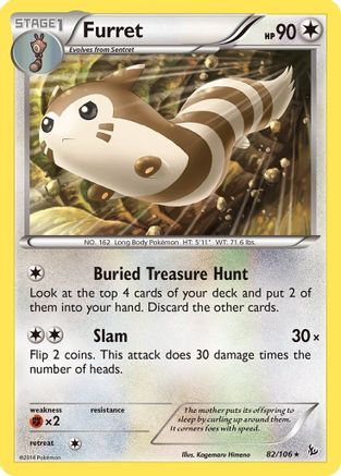 Furret 082/106 XY Flashfire - Rare