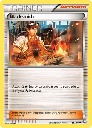 Blacksmith 088 - Reverse Holofoil XY Flashfire - Uncommon