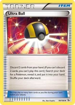 Ultra Ball 099 XY Flashfire - Uncommon