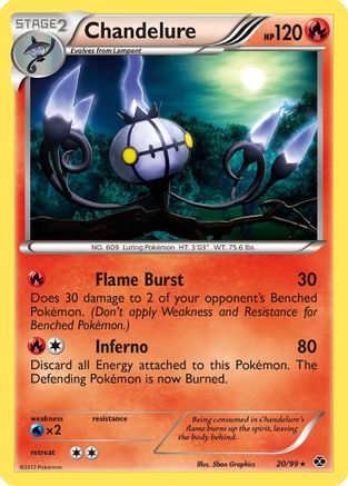 Chandelure 020 - Reverse Holofoil Next Destinies - Holo Rare