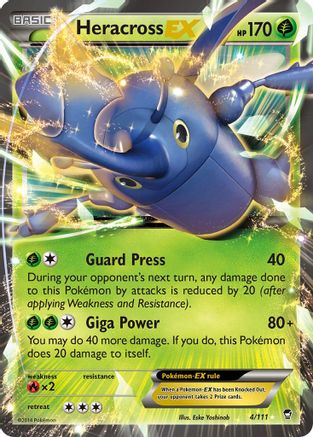 Heracross EX 004/111 - Holofoil XY Furious Fists - Ultra Rare