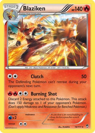 Blaziken 014 - Holofoil XY Furious Fists - Holo Rare
