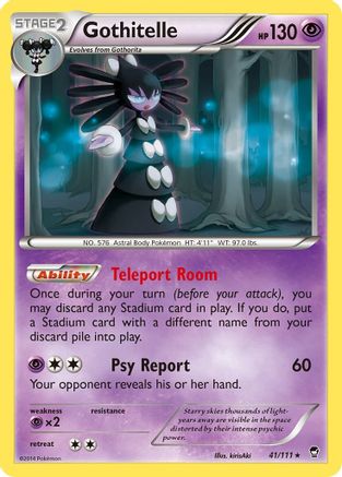 Gothitelle 041 - Reverse Holofoil XY Furious Fists - Rare