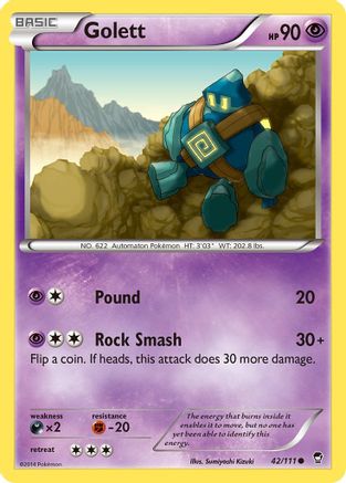 Golett 042 XY Furious Fists - Common