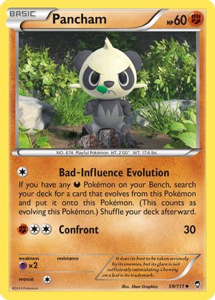 Pancham (59) (59) 059/111 XY Furious Fists - Uncommon