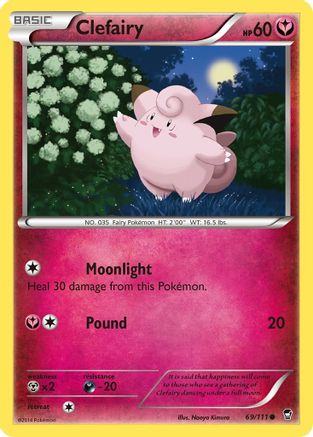 Clefairy (69) (69) 069 XY Furious Fists - Common