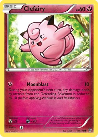 Clefairy (70) (70) 070 XY Furious Fists - Common