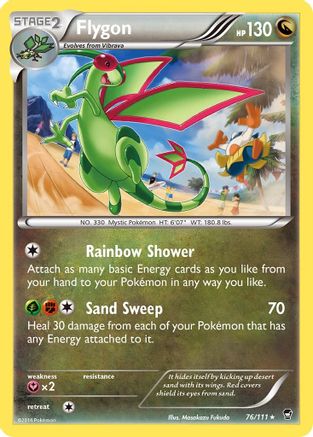 Flygon 076/111 - Reverse Holofoil XY Furious Fists - Rare