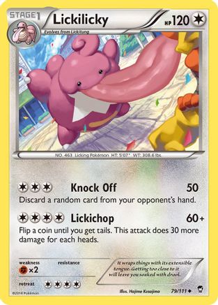 Lickilicky 079 - Reverse Holofoil XY Furious Fists - Uncommon