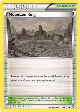 Mountain Ring 097 - Reverse Holofoil XY Furious Fists - Uncommon