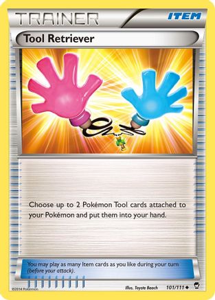 Tool Retriever 101 - Reverse Holofoil XY Furious Fists - Uncommon