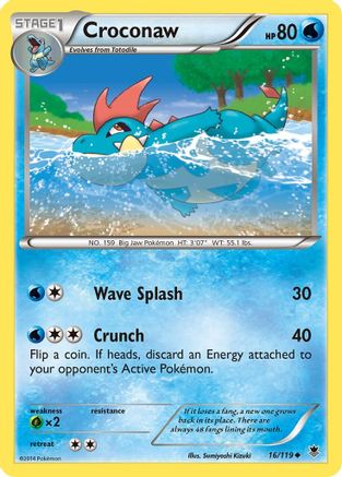 Croconaw/119 - Reverse Holofoil XY Phantom Forces - Uncommon