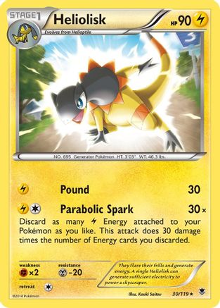 Heliolisk - Holofoil XY Phantom Forces - Holo Rare
