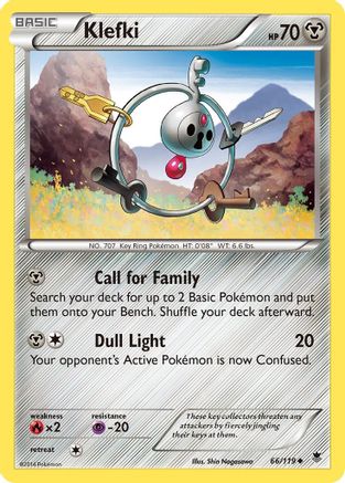 Klefki - Reverse Holofoil XY Phantom Forces - Uncommon