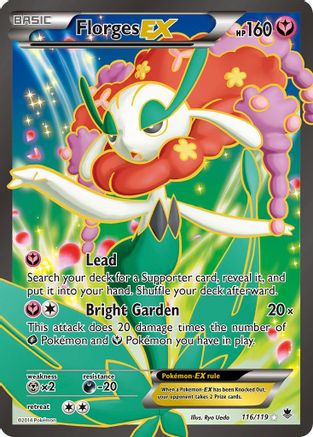 Florges EX (116 Full Art) (116 Full Art) 116/119 - Holofoil XY Phantom Forces - Ultra Rare