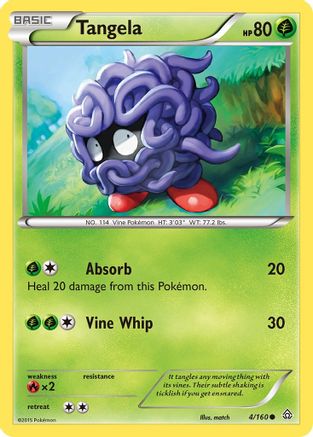 Tangela - Reverse Holofoil XY Primal Clash - Common