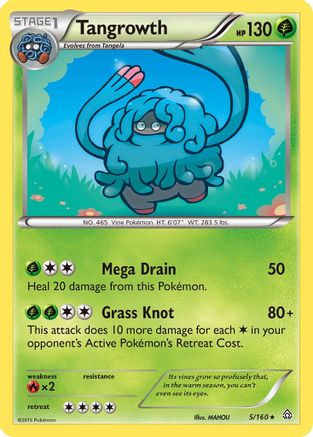 Tangrowth - Reverse Holofoil XY Primal Clash - Rare