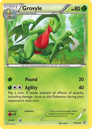Grovyle 007 XY Primal Clash - Uncommon