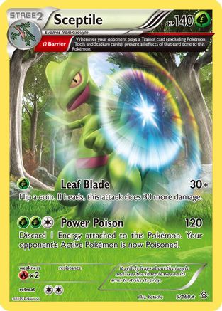 Sceptile (Omega) 009/160 - Reverse Holofoil XY Primal Clash - Holo Rare