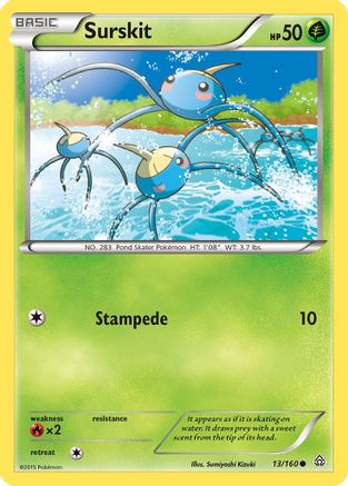 Surskit - Reverse Holofoil XY Primal Clash - Common
