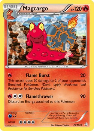 Magcargo - Reverse Holofoil XY Primal Clash - Uncommon