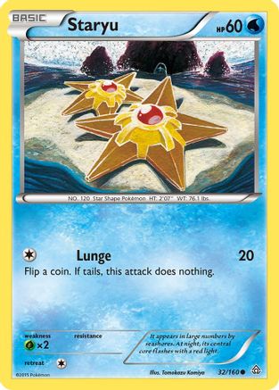 Staryu 032 - Reverse Holofoil XY Primal Clash - Common