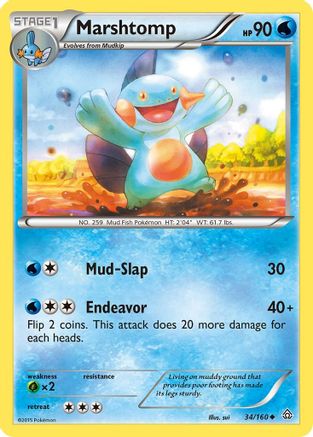 Marshtomp 034 XY Primal Clash - Uncommon